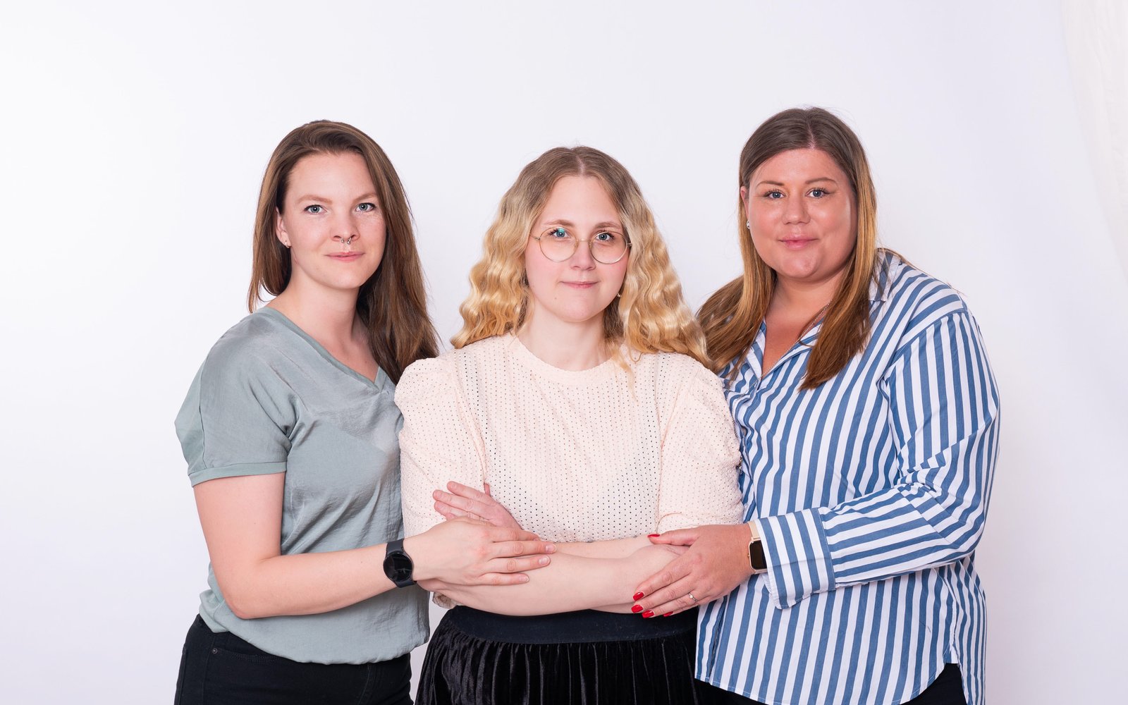 Tre personer ur teamet på Nyk Digital